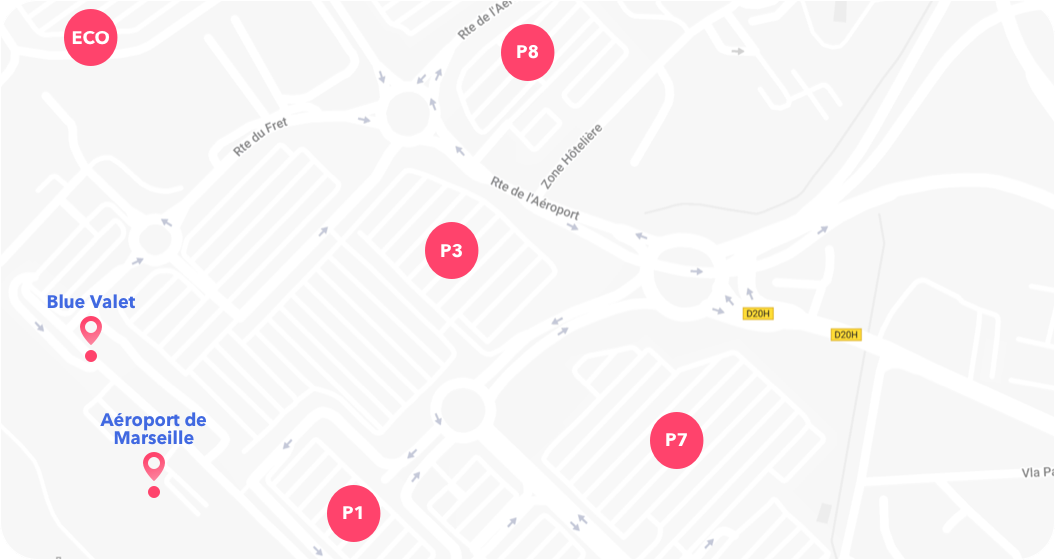 map of the parkings