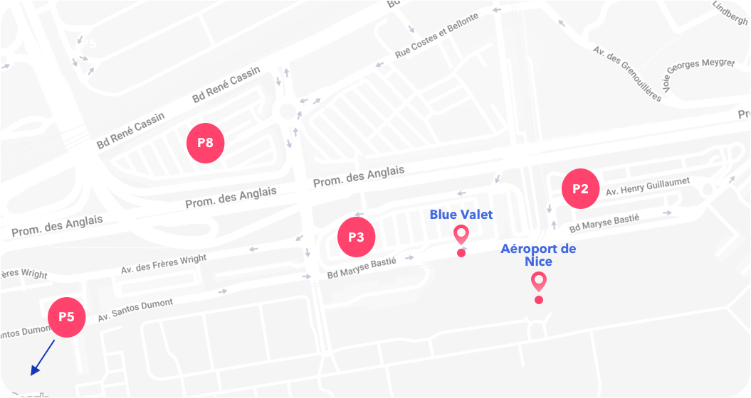 map of the parkings