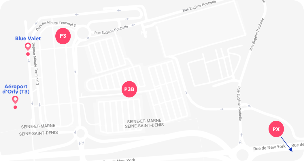 map of the parkings