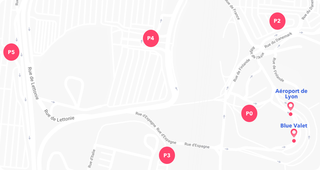 map of the parkings